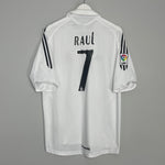 Shop 2005/06 REAL MADRID RAUL #7 HOME SHIRT (L) ADIDAS, classic football shirts, vintage football shirts & retro soccer jerseys at Cult Kits