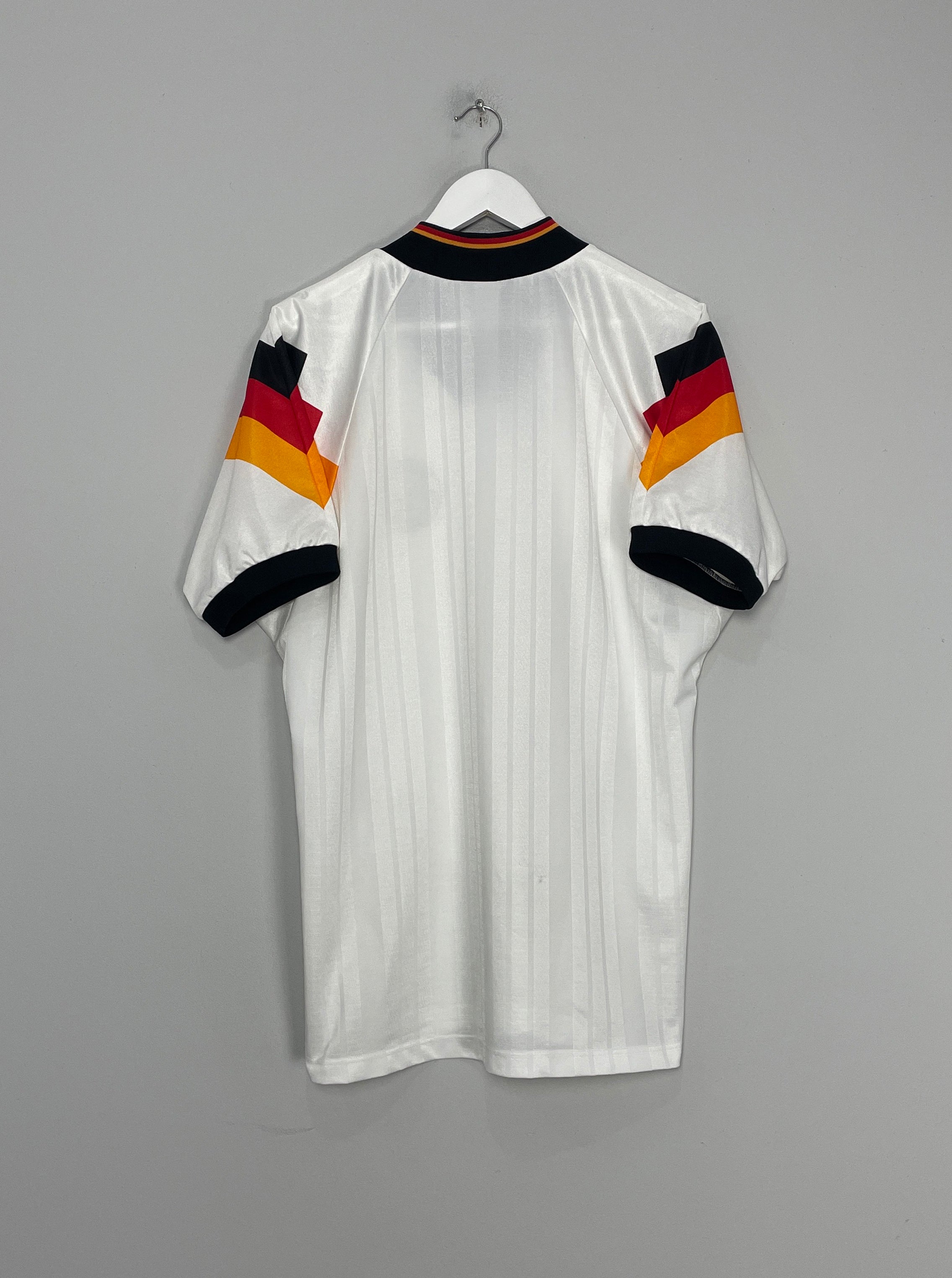 Shop 1992/94 GERMANY HOME SHIRT (L) ADIDAS, classic football shirts, vintage football shirts & retro soccer jerseys at Cult Kits