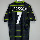 Shop 1999/00 CELTIC LARSSON #7 AWAY SHIRT (L) UMBRO, classic football shirts, vintage football shirts & retro soccer jerseys at Cult Kits