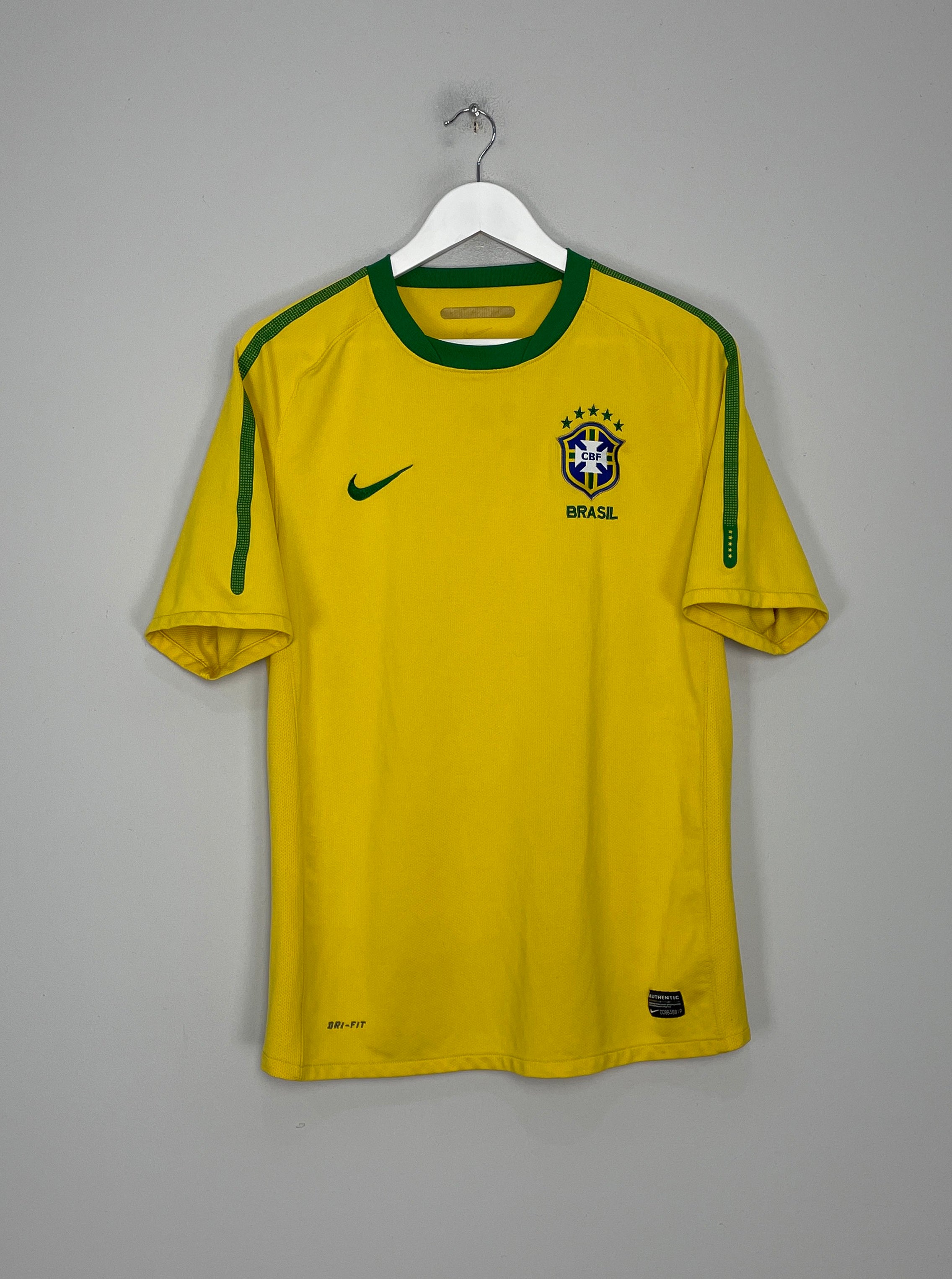 Shop 2010/11 BRAZIL HOME SHIRT (L) NIKE, classic football shirts, vintage football shirts & retro soccer jerseys at Cult Kits
