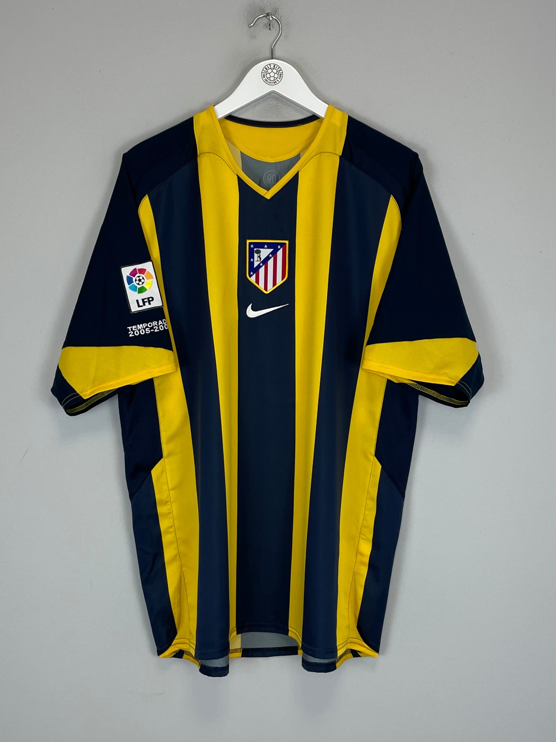 Shop 2005/06 ATLETICO MADRID F.TORRES #9 AWAY SHIRT (XL) NIKE, classic football shirts, vintage football shirts & retro soccer jerseys at Cult Kits