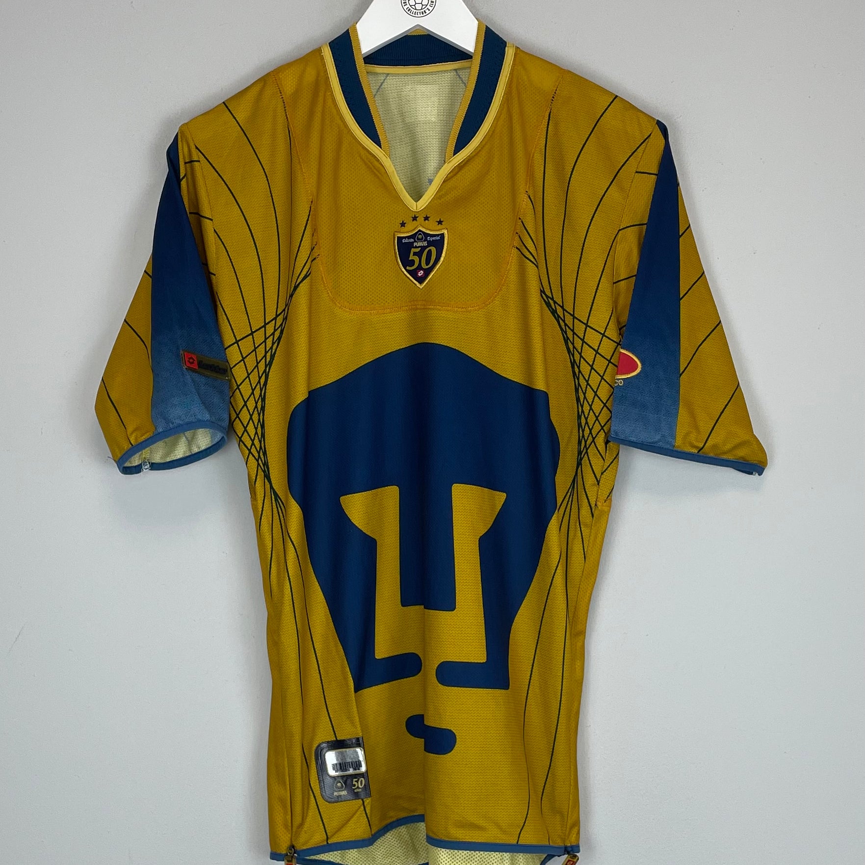 Shop 2003/04 UNAM PUMAS *50 YEARS* SPECIAL SHIRT (S) LOTTO, classic football shirts, vintage football shirts & retro soccer jerseys at Cult Kits