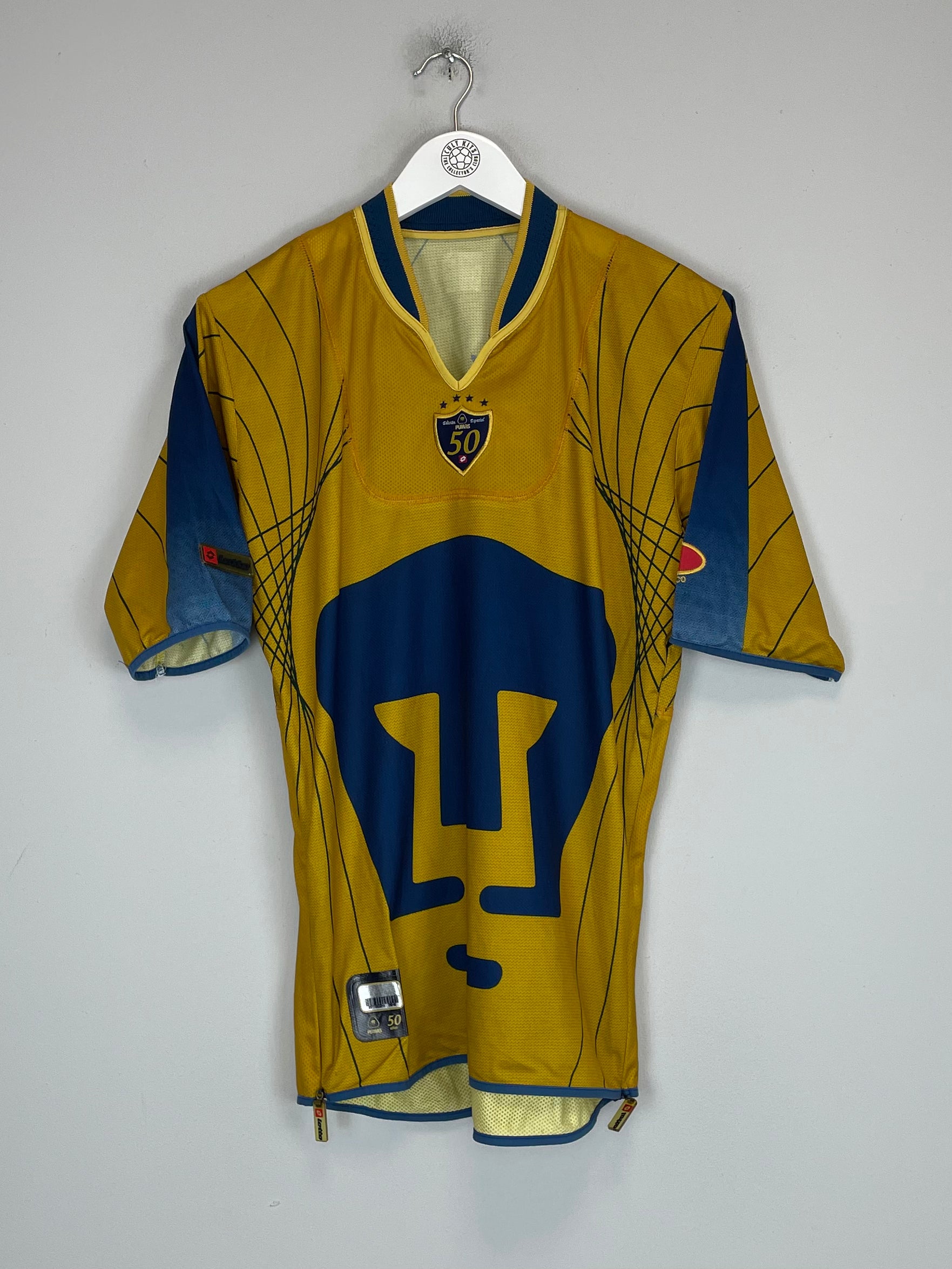 Shop 2003/04 UNAM PUMAS *50 YEARS* SPECIAL SHIRT (S) LOTTO, classic football shirts, vintage football shirts & retro soccer jerseys at Cult Kits