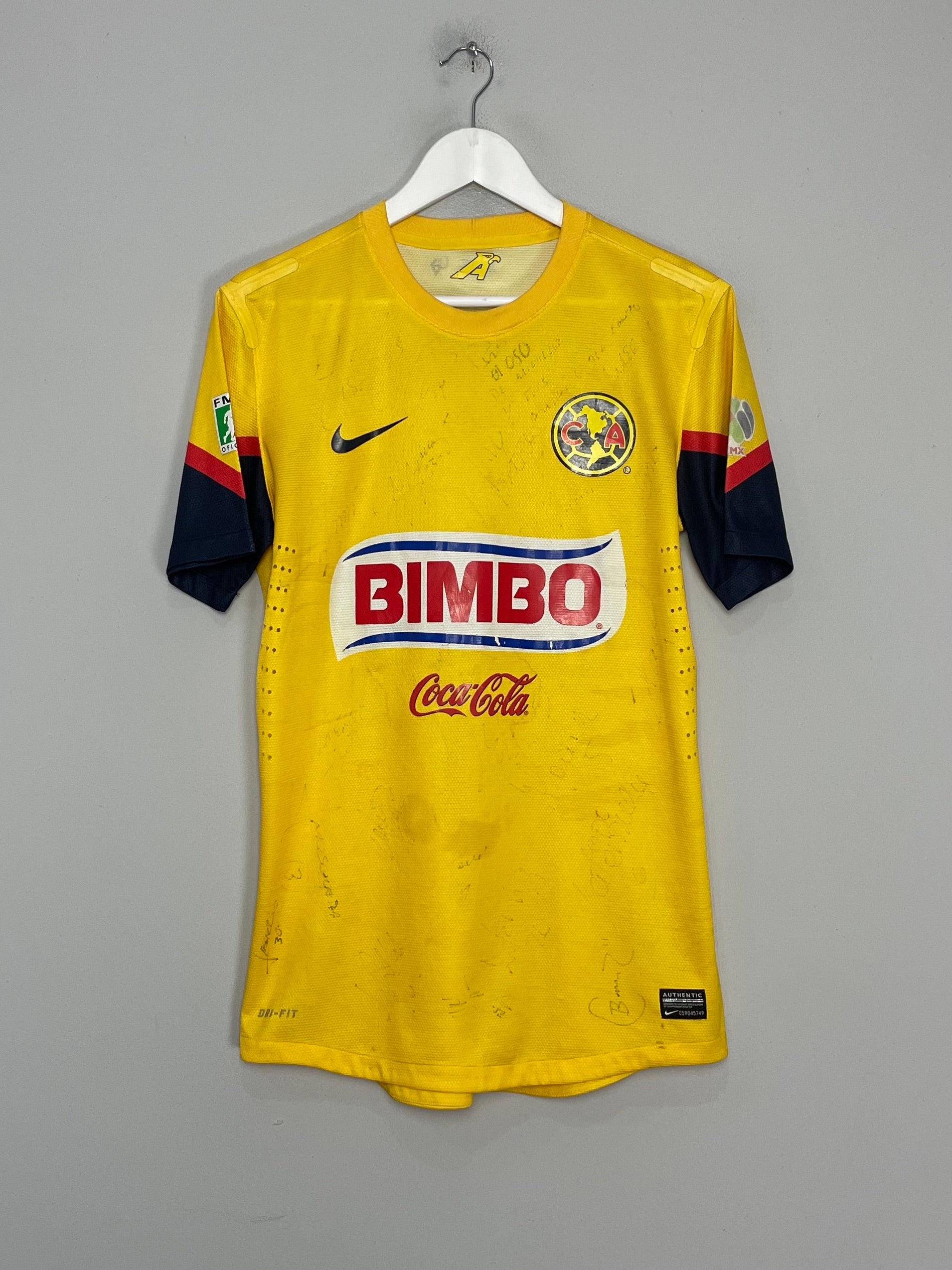 Shop 2013/14 CLUB AMERICA M.ZUNIGA #28 *PLAYER ISSUE* SQUAD SIGNED HOME SHIRT (M) NIKE, classic football shirts, vintage football shirts & retro soccer jerseys at Cult Kits