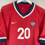 2000/02 USA MCBRIDE #20 AWAY SHIRT (L) NIKE