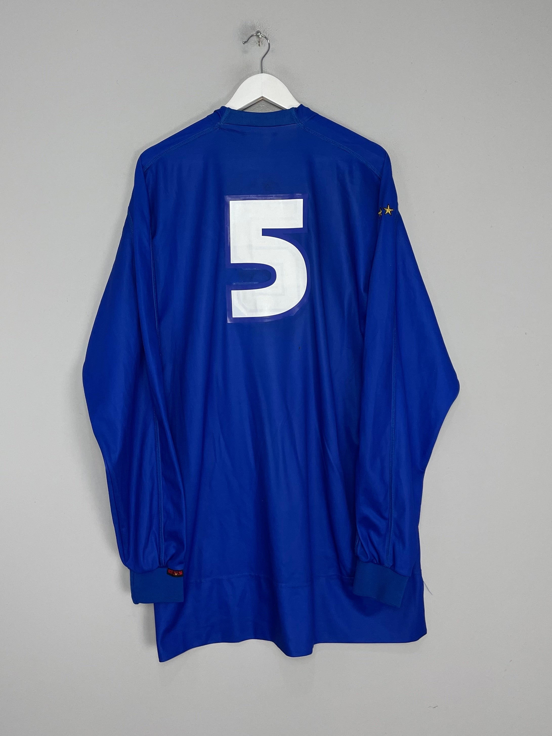 Shop 1998/99 ITALY #5 L/S HOME SHIRT (XXXL) KAPPA, classic football shirts, vintage football shirts & retro soccer jerseys at Cult Kits