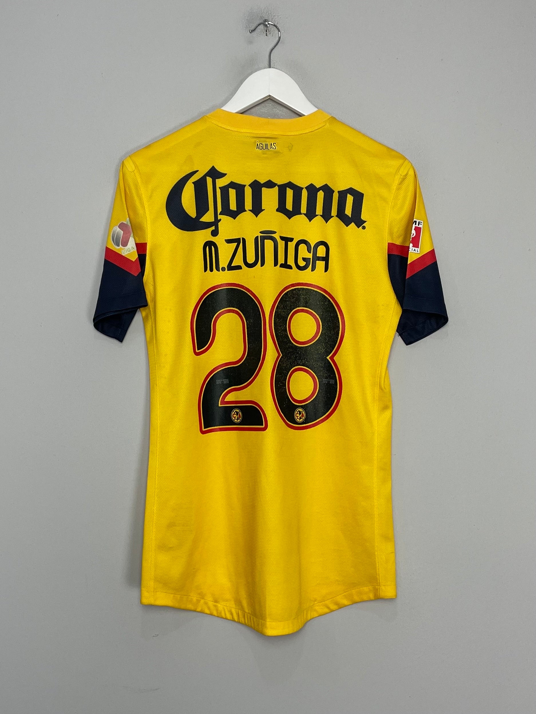 Shop 2013/14 CLUB AMERICA M.ZUNIGA #28 *PLAYER ISSUE* SQUAD SIGNED HOME SHIRT (M) NIKE, classic football shirts, vintage football shirts & retro soccer jerseys at Cult Kits
