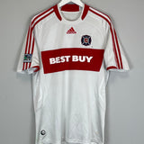 2008 CHICAGO FIRE BLANCO #10 AWAY SHIRT (L) ADIDAS