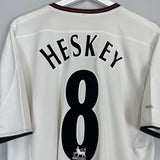 Shop 2003/05 LIVERPOOL HESKEY #8 AWAY SHIRT (L) REEBOK, classic football shirts, vintage football shirts & retro soccer jerseys at Cult Kits