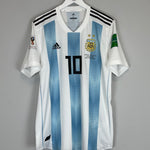 Shop 2018/19 ARGENTINA MESSI #10 *AUTHENTIC* HOME SHIRT (XL) ADIDAS, classic football shirts, vintage football shirts & retro soccer jerseys at Cult Kits