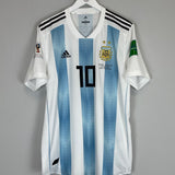 Shop 2018/19 ARGENTINA MESSI #10 *AUTHENTIC* HOME SHIRT (XL) ADIDAS, classic football shirts, vintage football shirts & retro soccer jerseys at Cult Kits