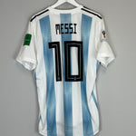 Shop 2018/19 ARGENTINA MESSI #10 *AUTHENTIC* HOME SHIRT (XL) ADIDAS, classic football shirts, vintage football shirts & retro soccer jerseys at Cult Kits