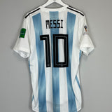 Shop 2018/19 ARGENTINA MESSI #10 *AUTHENTIC* HOME SHIRT (XL) ADIDAS, classic football shirts, vintage football shirts & retro soccer jerseys at Cult Kits