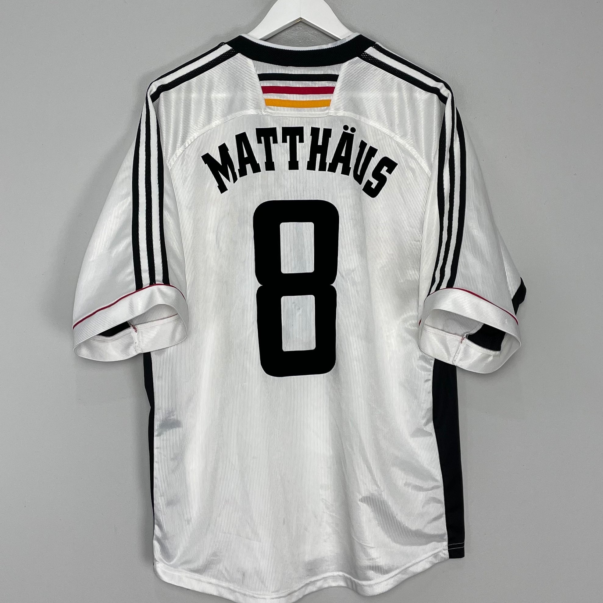 Shop 1998/00 GERMANY MATTHAUS #8 HOME SHIRT (XL) ADIDAS, classic football shirts, vintage football shirts & retro soccer jerseys at Cult Kits