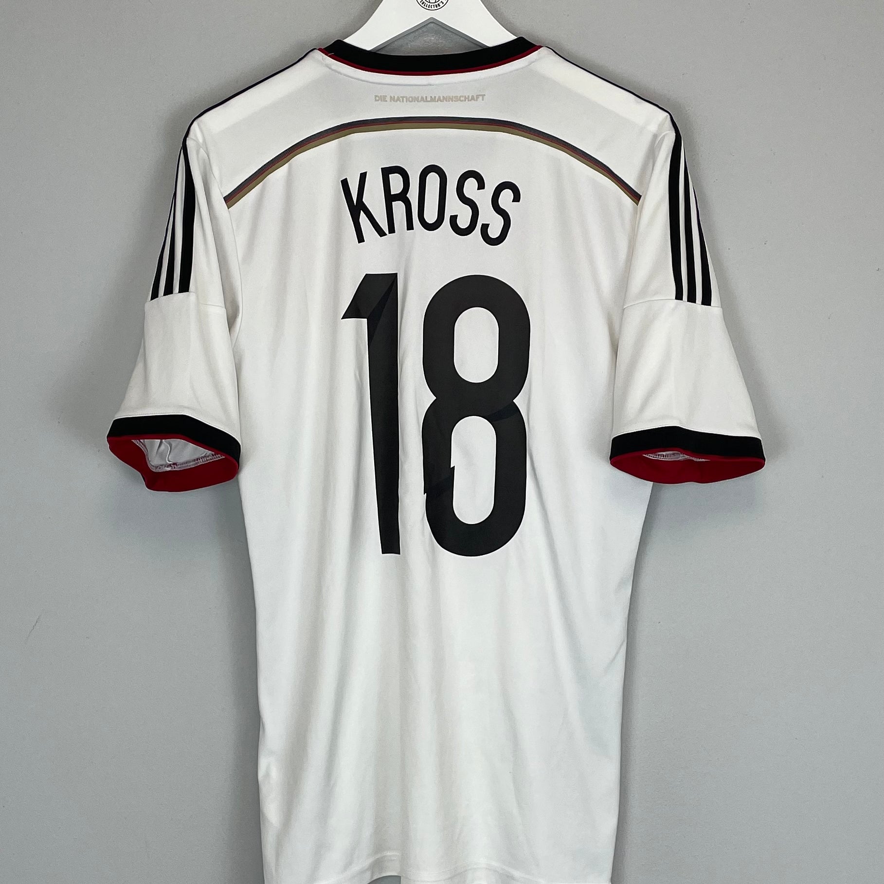 Shop 2014/15 GERMANY KROSS #18 HOME SHIRT (M) ADIDAS, classic football shirts, vintage football shirts & retro soccer jerseys at Cult Kits