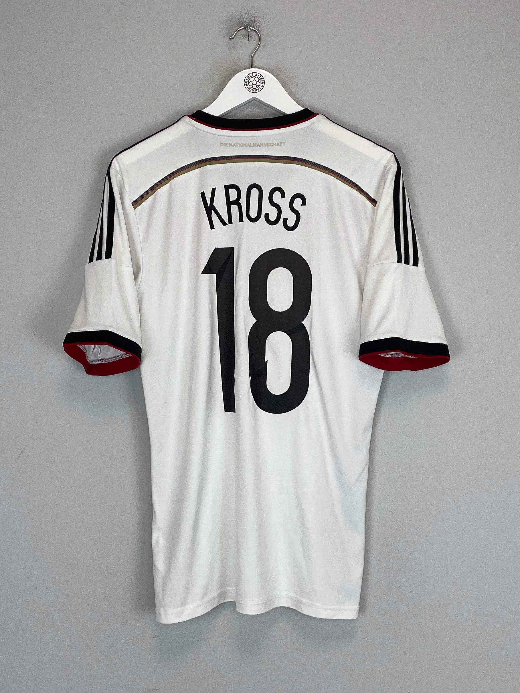 Shop 2014/15 GERMANY KROSS #18 HOME SHIRT (M) ADIDAS, classic football shirts, vintage football shirts & retro soccer jerseys at Cult Kits