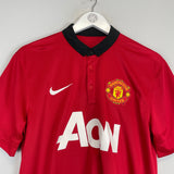 Shop 2013/14 MANCHESTER UNITED V.PERSIE #20 HOME SHIRT (M) NIKE, classic football shirts, vintage football shirts & retro soccer jerseys at Cult Kits