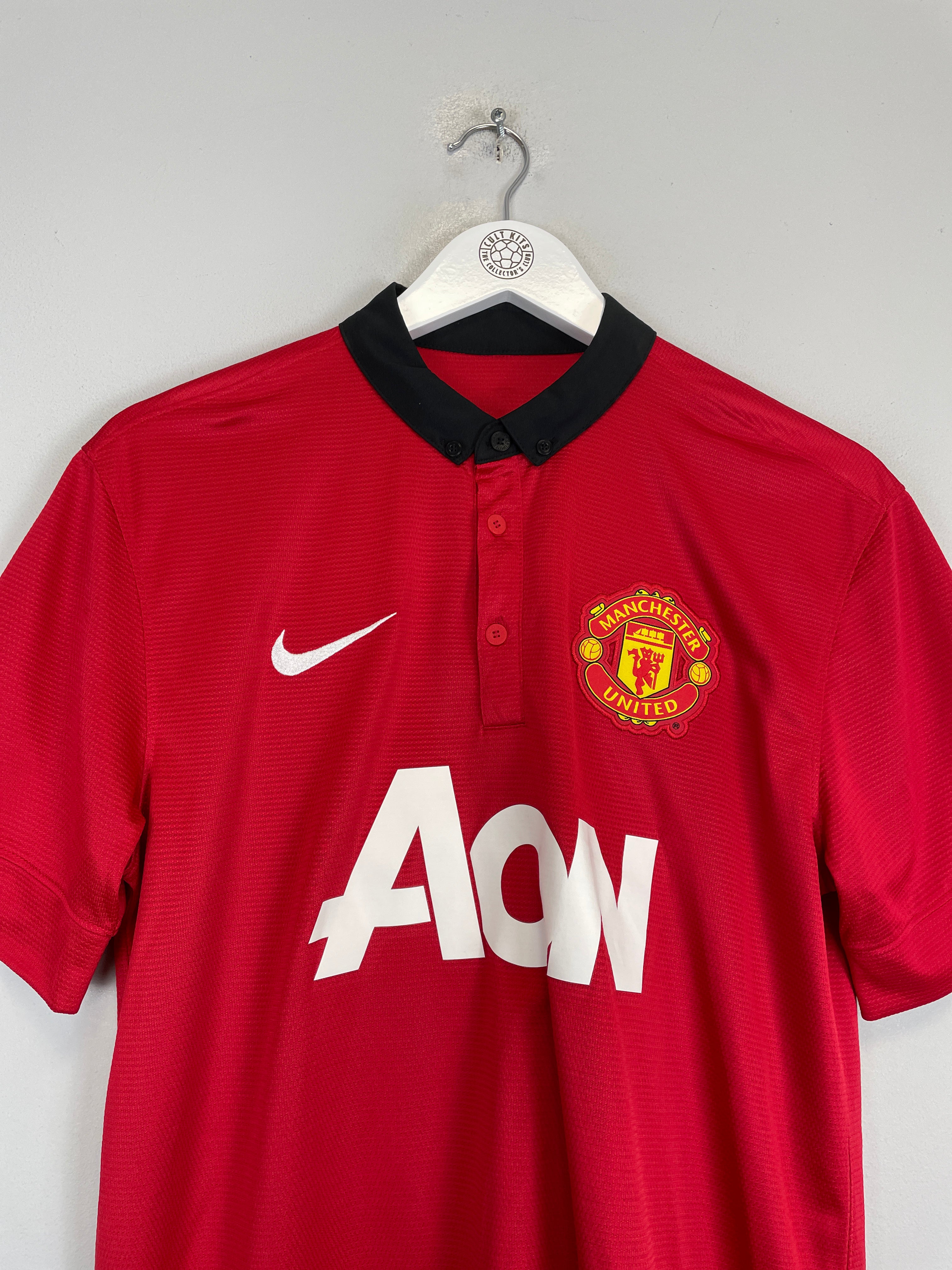 Shop 2013/14 MANCHESTER UNITED V.PERSIE #20 HOME SHIRT (M) NIKE, classic football shirts, vintage football shirts & retro soccer jerseys at Cult Kits