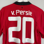 Shop 2013/14 MANCHESTER UNITED V.PERSIE #20 HOME SHIRT (M) NIKE, classic football shirts, vintage football shirts & retro soccer jerseys at Cult Kits