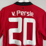 Shop 2013/14 MANCHESTER UNITED V.PERSIE #20 HOME SHIRT (M) NIKE, classic football shirts, vintage football shirts & retro soccer jerseys at Cult Kits