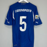 2010/12 ITALY CANNAVARO #5 *PLAYER ISSUE* HOME SHIRT (M) PUMA
