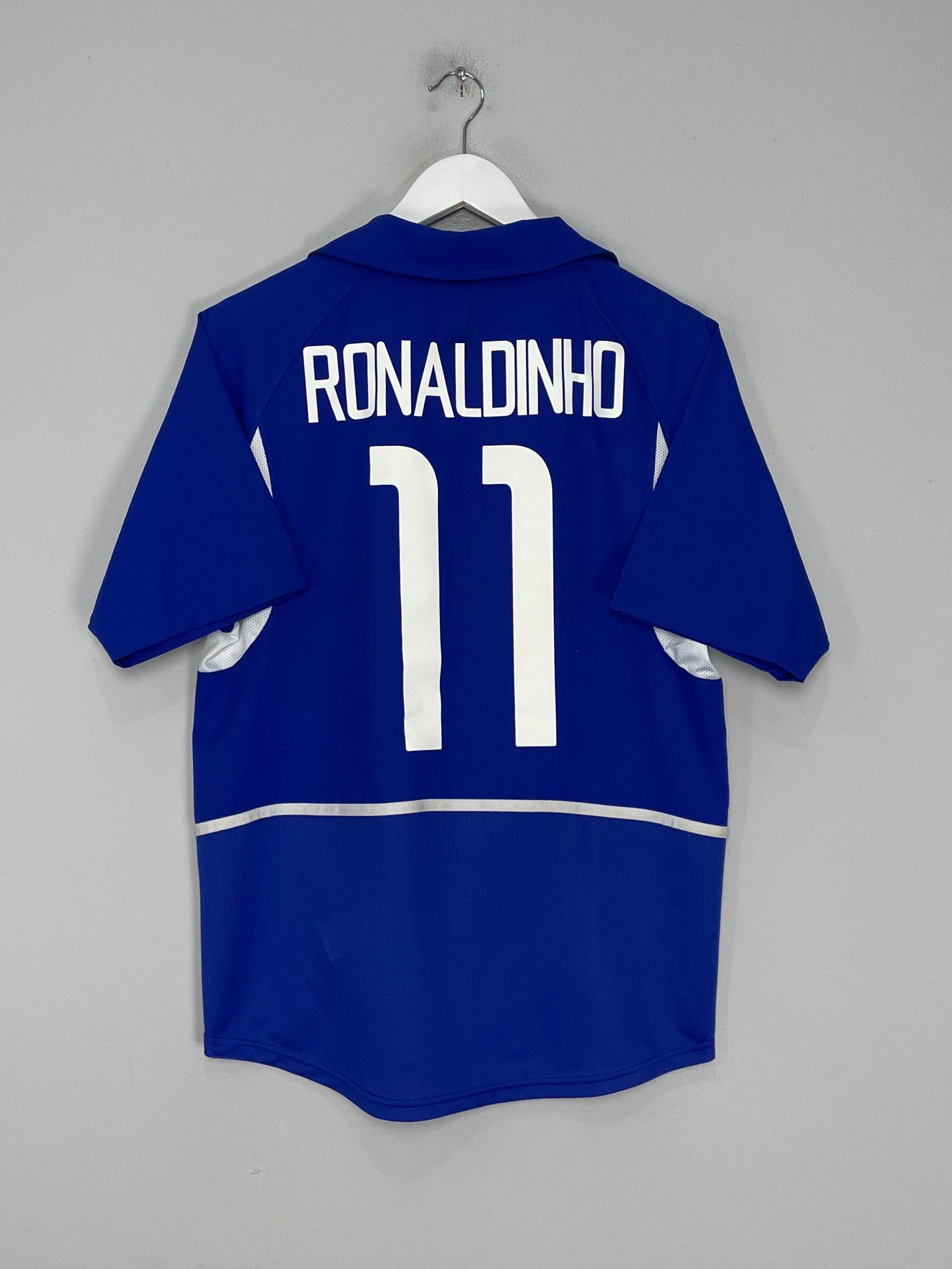 Shop 2002/04 BRAZIL RONALDINHO #11 AWAY SHIRT (S) NIKE, classic football shirts, vintage football shirts & retro soccer jerseys at Cult Kits