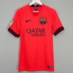 Shop 2014/15 BARCELONA MESSI #10 AWAY SHIRT (S) NIKE, classic football shirts, vintage football shirts & retro soccer jerseys at Cult Kits