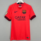 Shop 2014/15 BARCELONA MESSI #10 AWAY SHIRT (S) NIKE, classic football shirts, vintage football shirts & retro soccer jerseys at Cult Kits