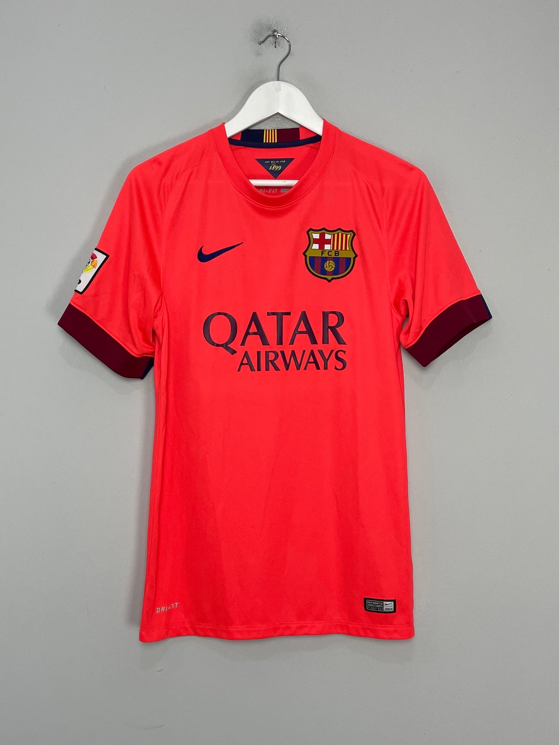 Shop 2014/15 BARCELONA MESSI #10 AWAY SHIRT (S) NIKE, classic football shirts, vintage football shirts & retro soccer jerseys at Cult Kits