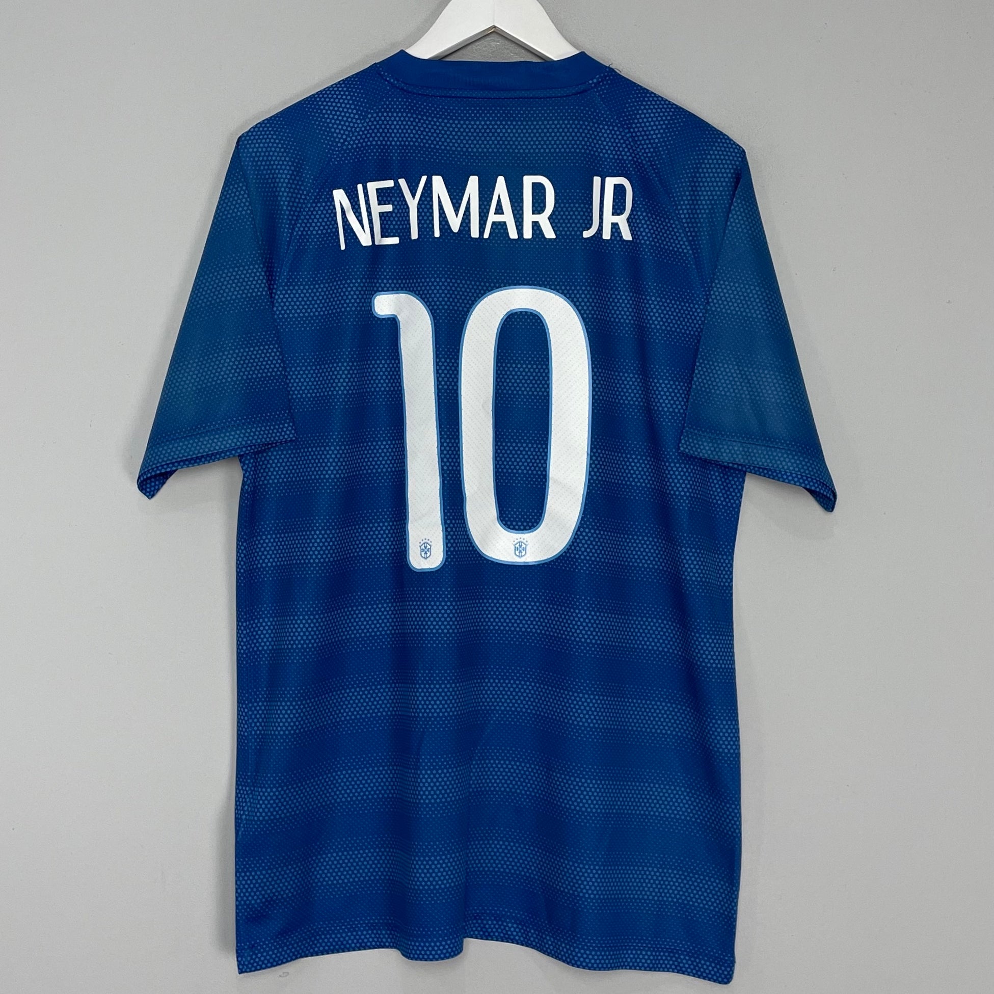 Shop 2014/15 BRAZIL NEYMAR #10 AWAY SHIRT (L) NIKE, classic football shirts, vintage football shirts & retro soccer jerseys at Cult Kits