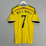 Shop 2014/15 COLOMBIA WAKA WAKA #7 HOME SHIRT (M) ADIDAS, classic football shirts, vintage football shirts & retro soccer jerseys at Cult Kits