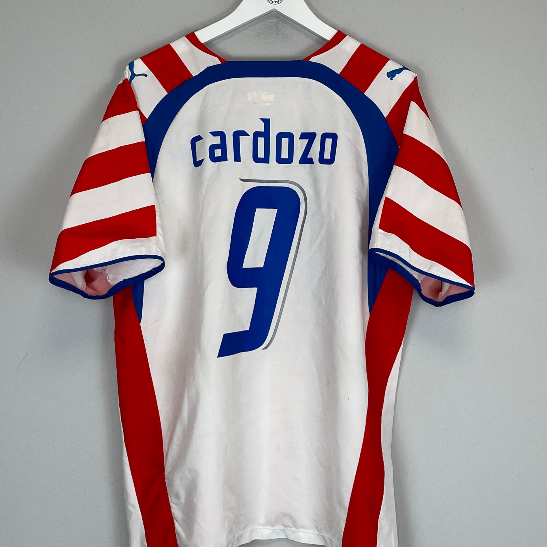 Shop 2006/07 PARAGUAY CARDOZO #9 HOME SHIRT (XL) PUMA, classic football shirts, vintage football shirts & retro soccer jerseys at Cult Kits