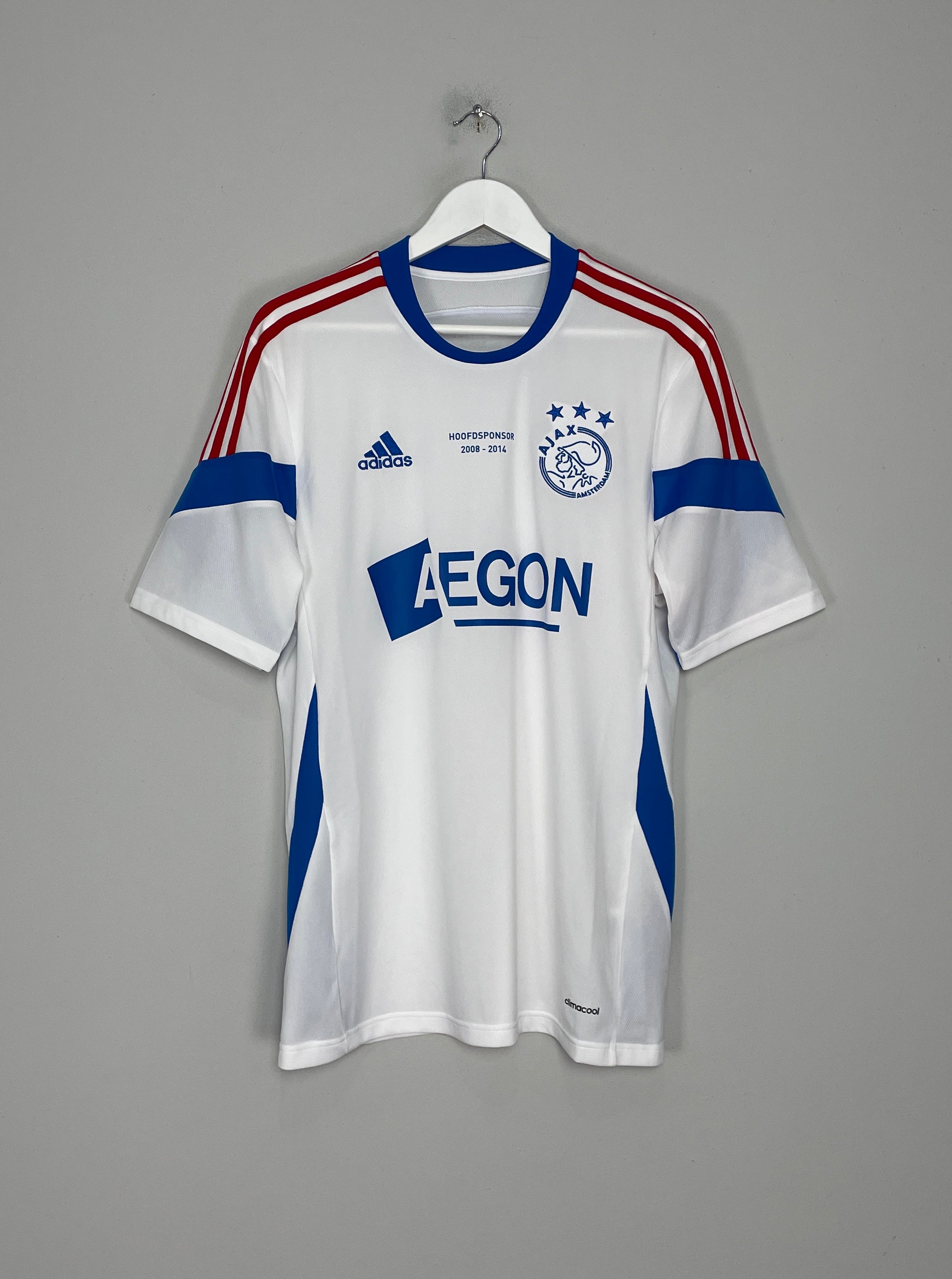 Shop 2014/15 AJAX 'HOOFDSPONSOR' TRAINING SHIRT (L) ADIDAS, classic football shirts, vintage football shirts & retro soccer jerseys at Cult Kits