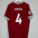 Shop 2017/18 LIVERPOOL VIRGIL #4 *125 YEARS* HOME SHIRT (L) NEW BALANCE, classic football shirts, vintage football shirts & retro soccer jerseys at Cult Kits