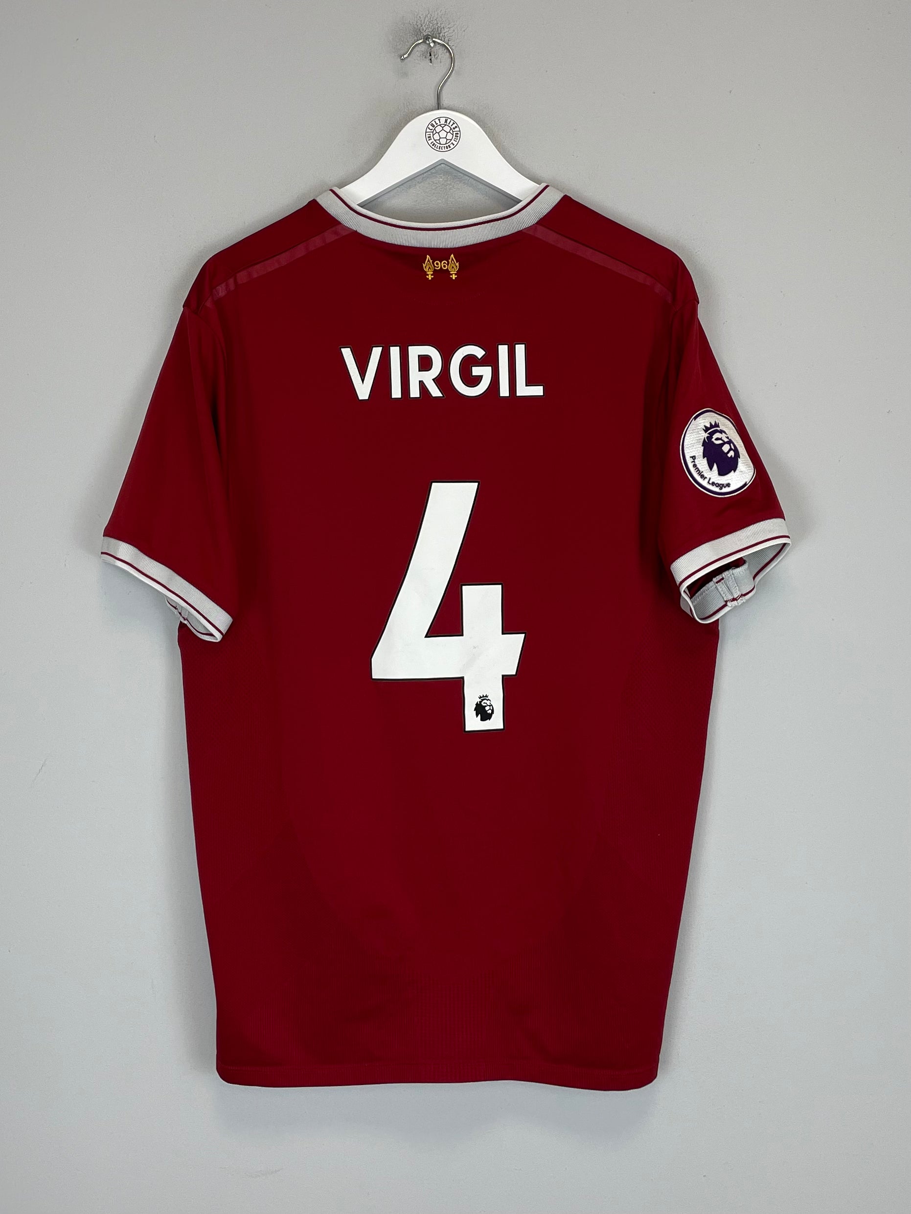 Shop 2017/18 LIVERPOOL VIRGIL #4 *125 YEARS* HOME SHIRT (L) NEW BALANCE, classic football shirts, vintage football shirts & retro soccer jerseys at Cult Kits