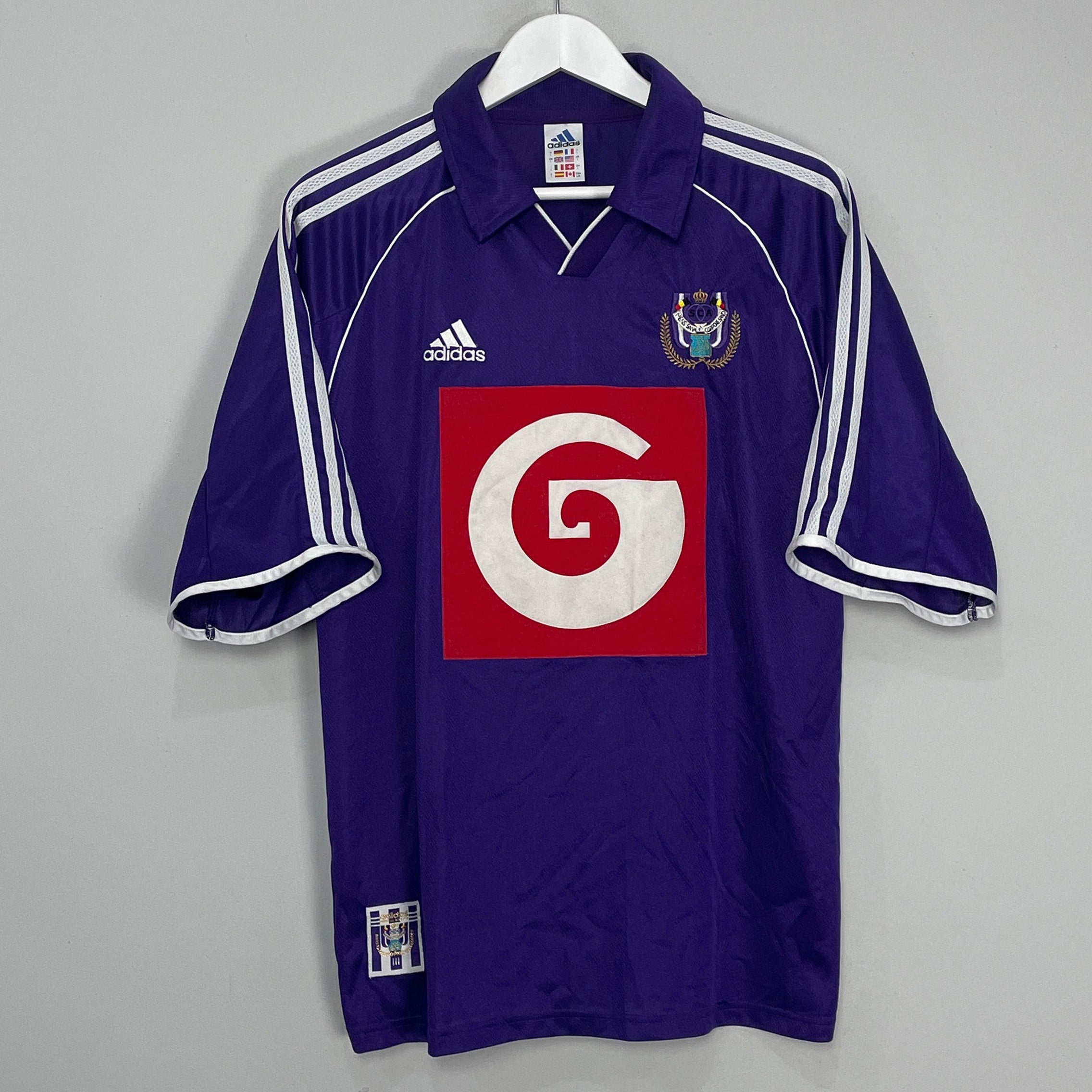 Shop 1999/00 ANDERLECHT AWAY SHIRT (L) ADIDAS, classic football shirts, vintage football shirts & retro soccer jerseys at Cult Kits