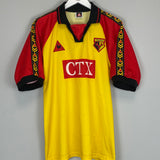 Shop 1998/99 WATFORD HOME SHIRT (M) LE COQ, classic football shirts, vintage football shirts & retro soccer jerseys at Cult Kits