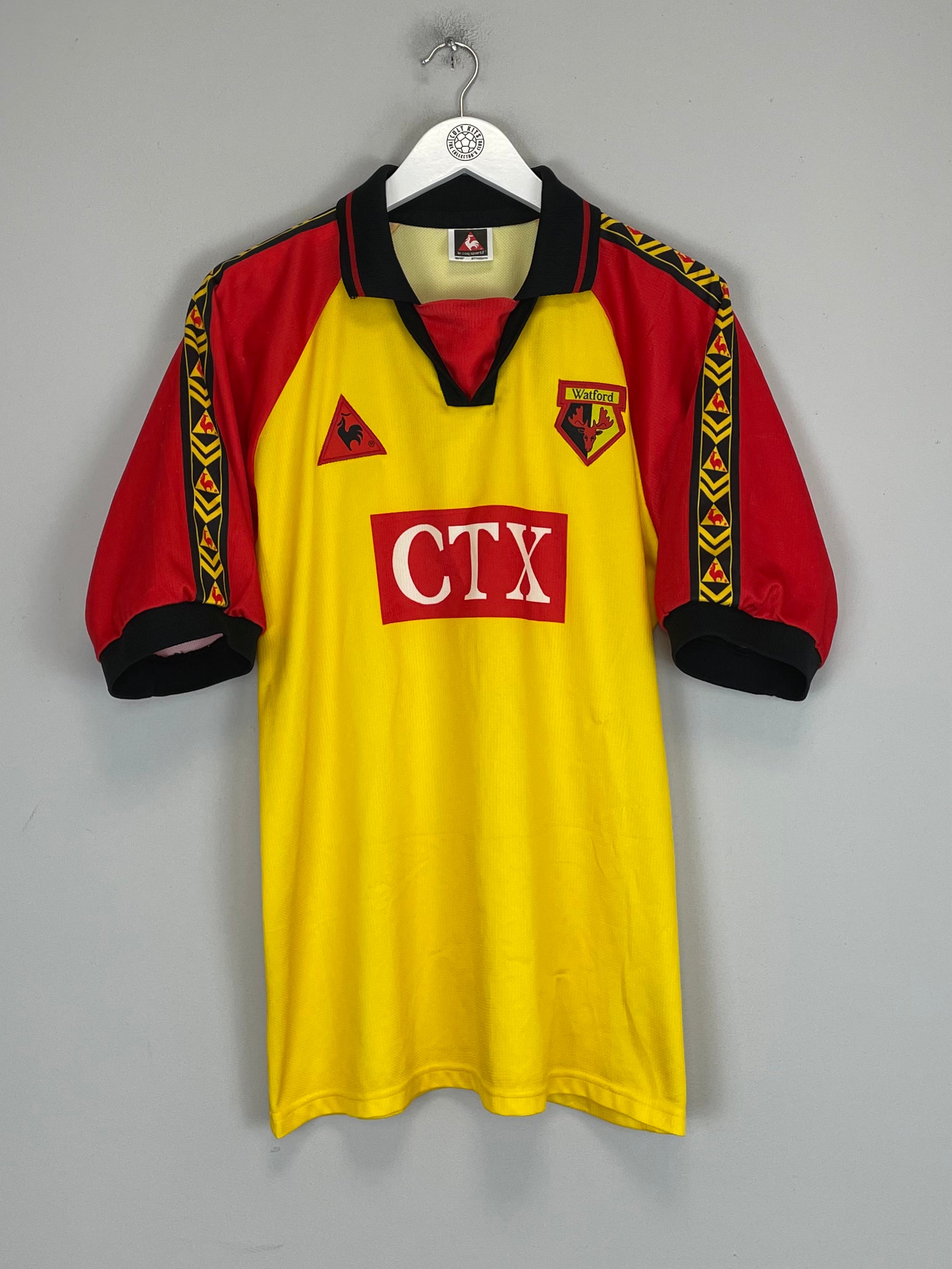 Shop 1998/99 WATFORD HOME SHIRT (M) LE COQ, classic football shirts, vintage football shirts & retro soccer jerseys at Cult Kits
