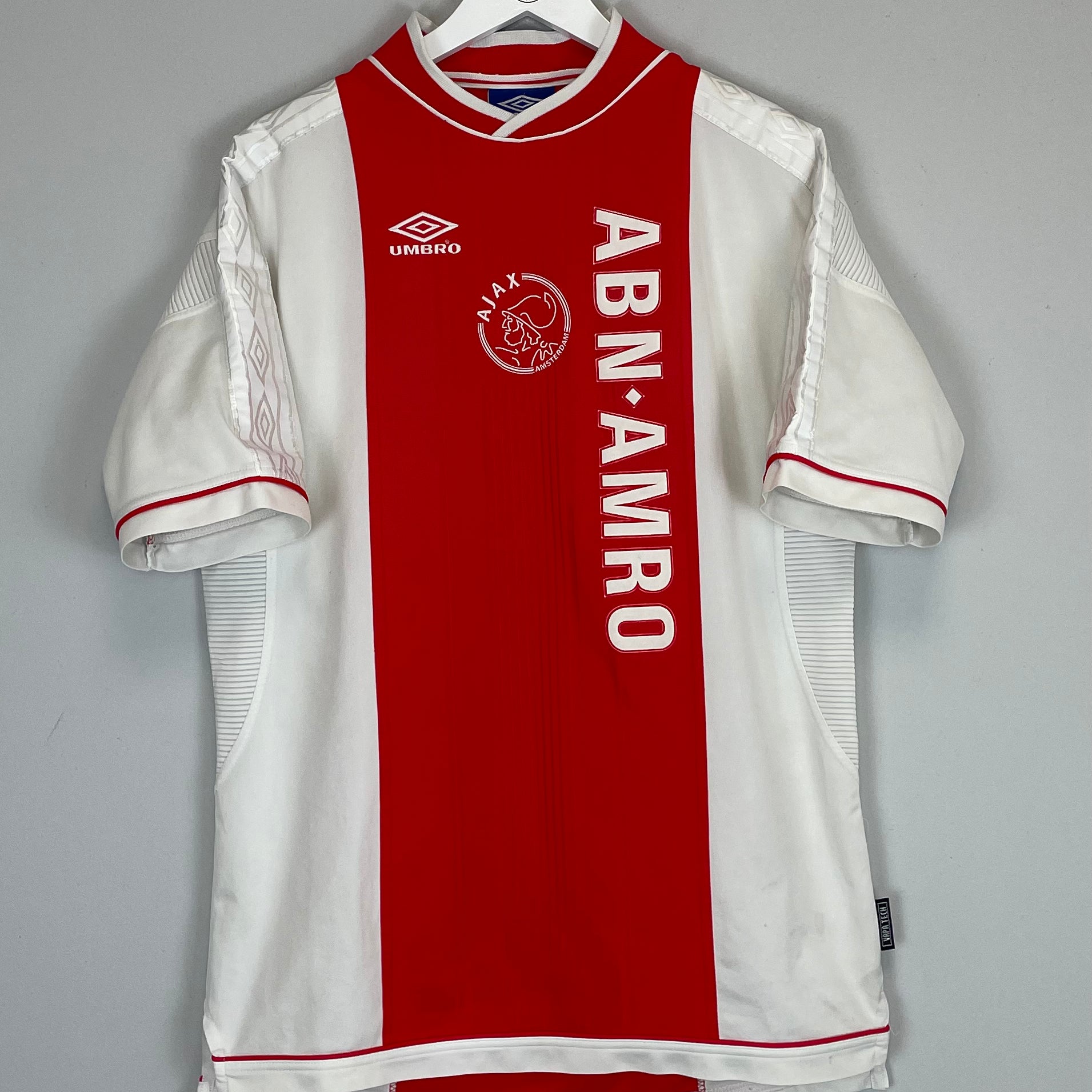 Shop 1999/00 AJAX HOME SHIRT (XL) UMBRO, classic football shirts, vintage football shirts & retro soccer jerseys at Cult Kits