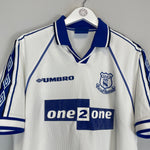 Shop 1998/99 EVERTON MATERAZZI #15 AWAY SHIRT (L) UMBRO, classic football shirts, vintage football shirts & retro soccer jerseys at Cult Kits