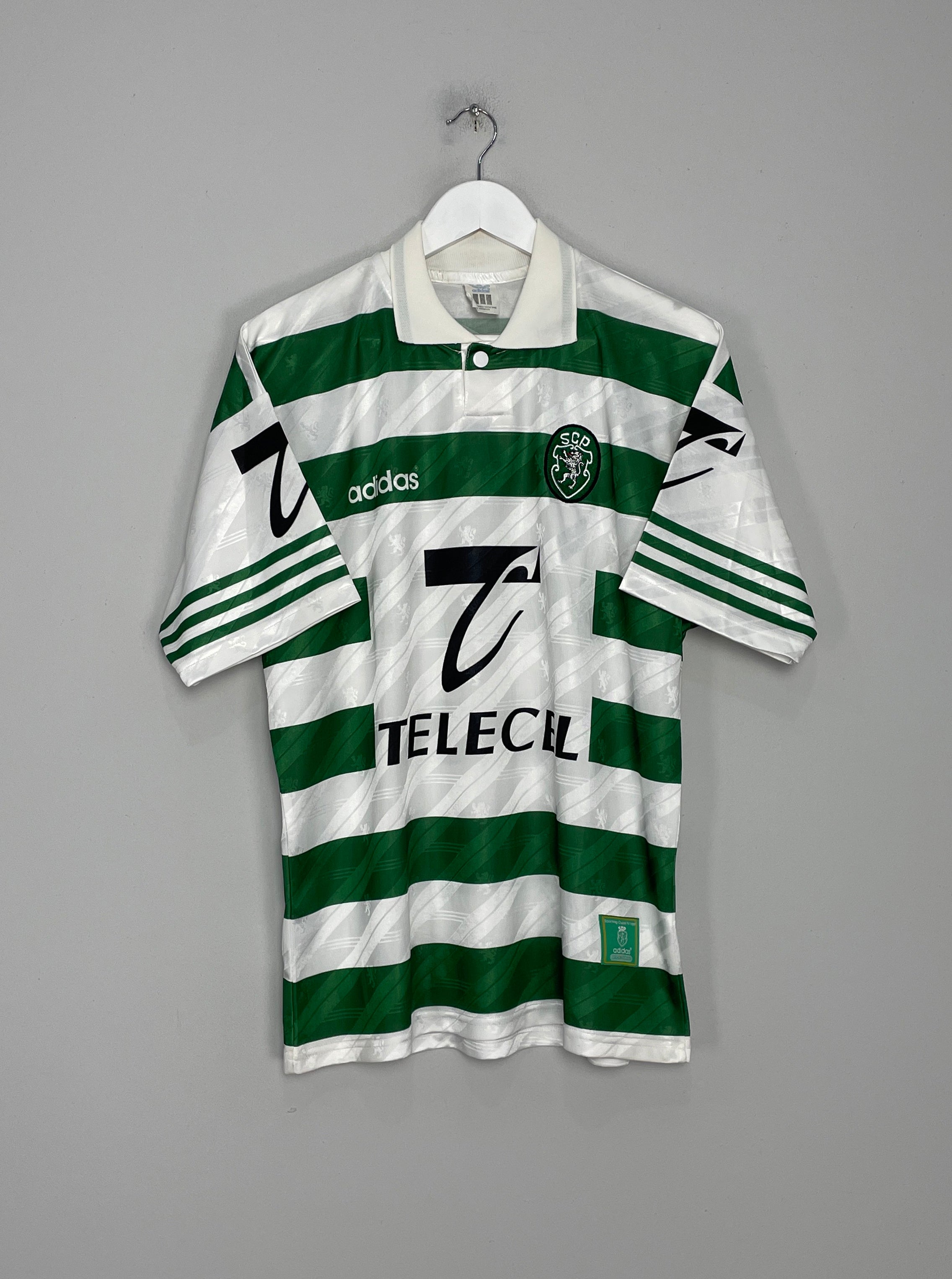 Shop 1996/98 SPORTING LISBON HOME SHIRT (M) ADIDAS, classic football shirts, vintage football shirts & retro soccer jerseys at Cult Kits