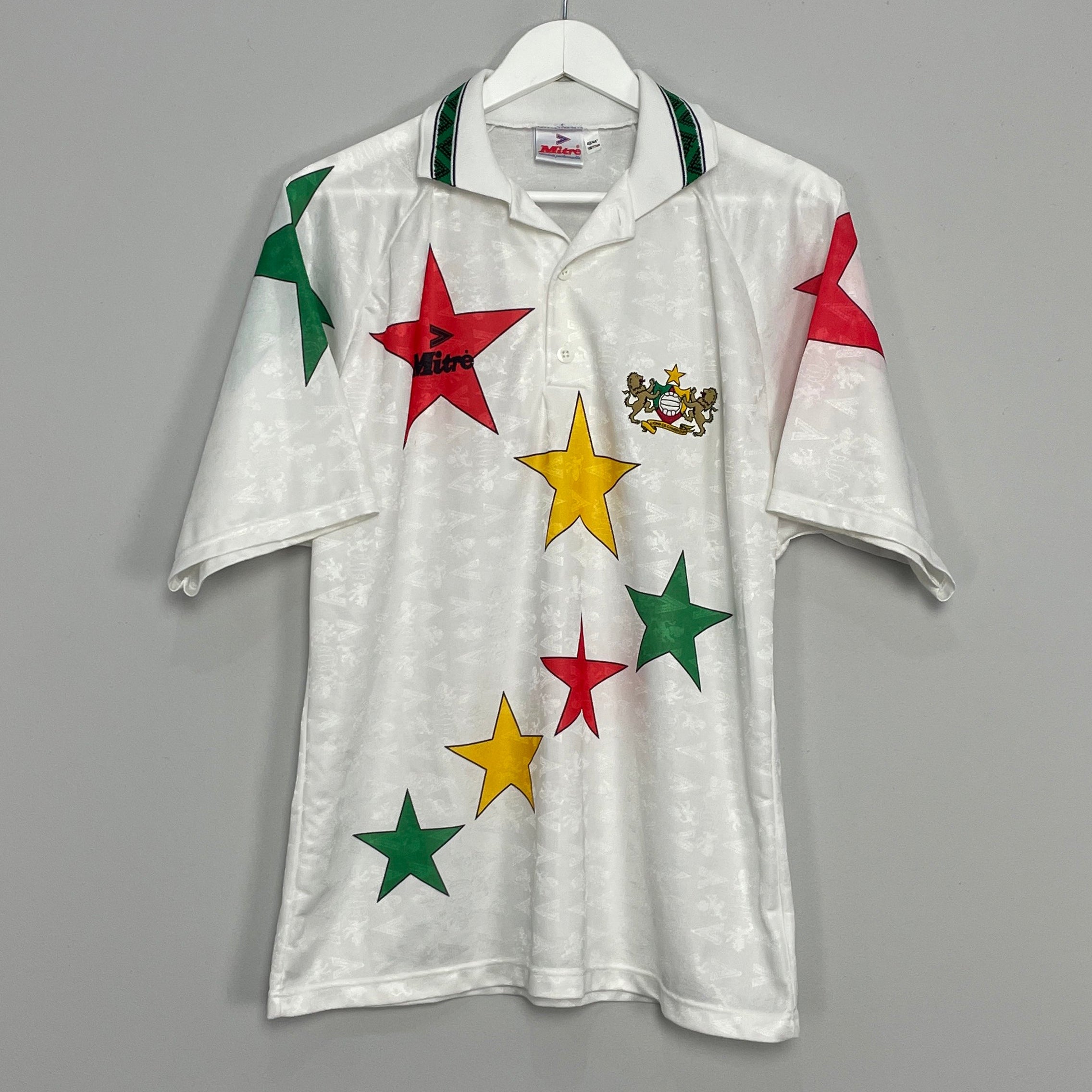 Shop 1994/95 CAMEROON AWAY SHIRT (L) MITRE, classic football shirts, vintage football shirts & retro soccer jerseys at Cult Kits