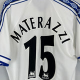 Shop 1998/99 EVERTON MATERAZZI #15 AWAY SHIRT (L) UMBRO, classic football shirts, vintage football shirts & retro soccer jerseys at Cult Kits