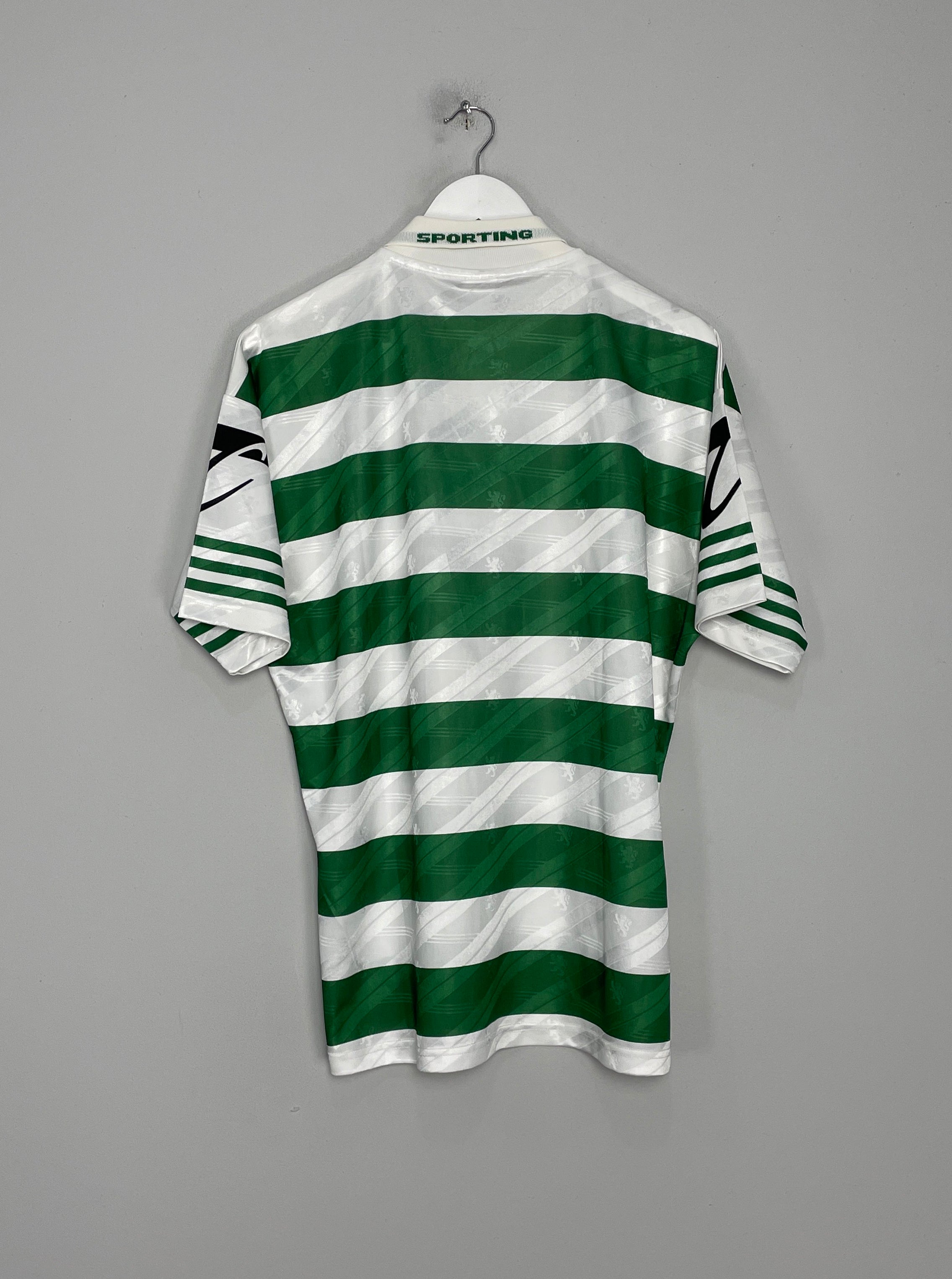 Shop 1996/98 SPORTING LISBON HOME SHIRT (M) ADIDAS, classic football shirts, vintage football shirts & retro soccer jerseys at Cult Kits