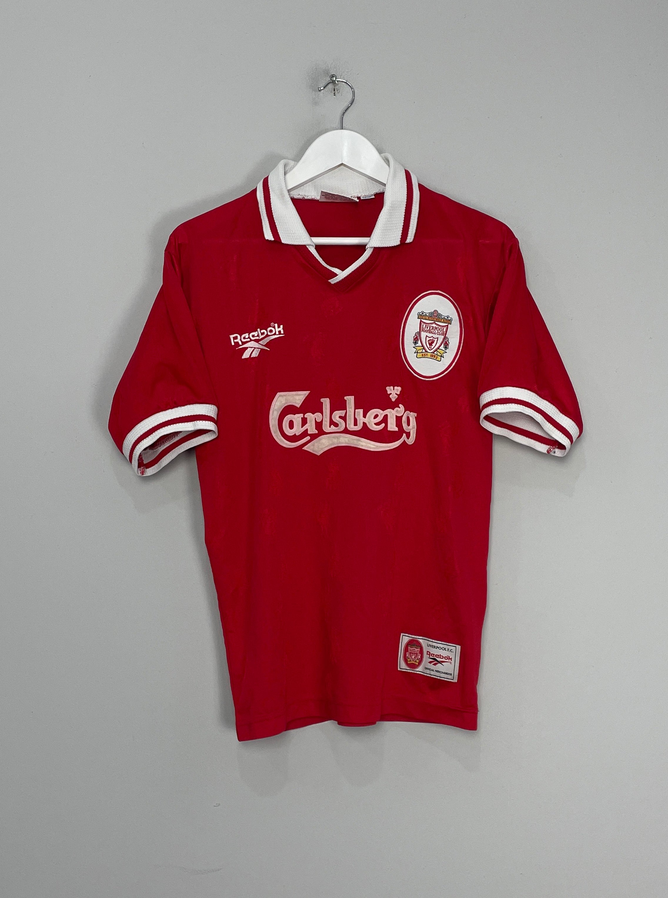Shop 1996/98 LIVERPOOL HOME SHIRT (S) REEBOK, classic football shirts, vintage football shirts & retro soccer jerseys at Cult Kits