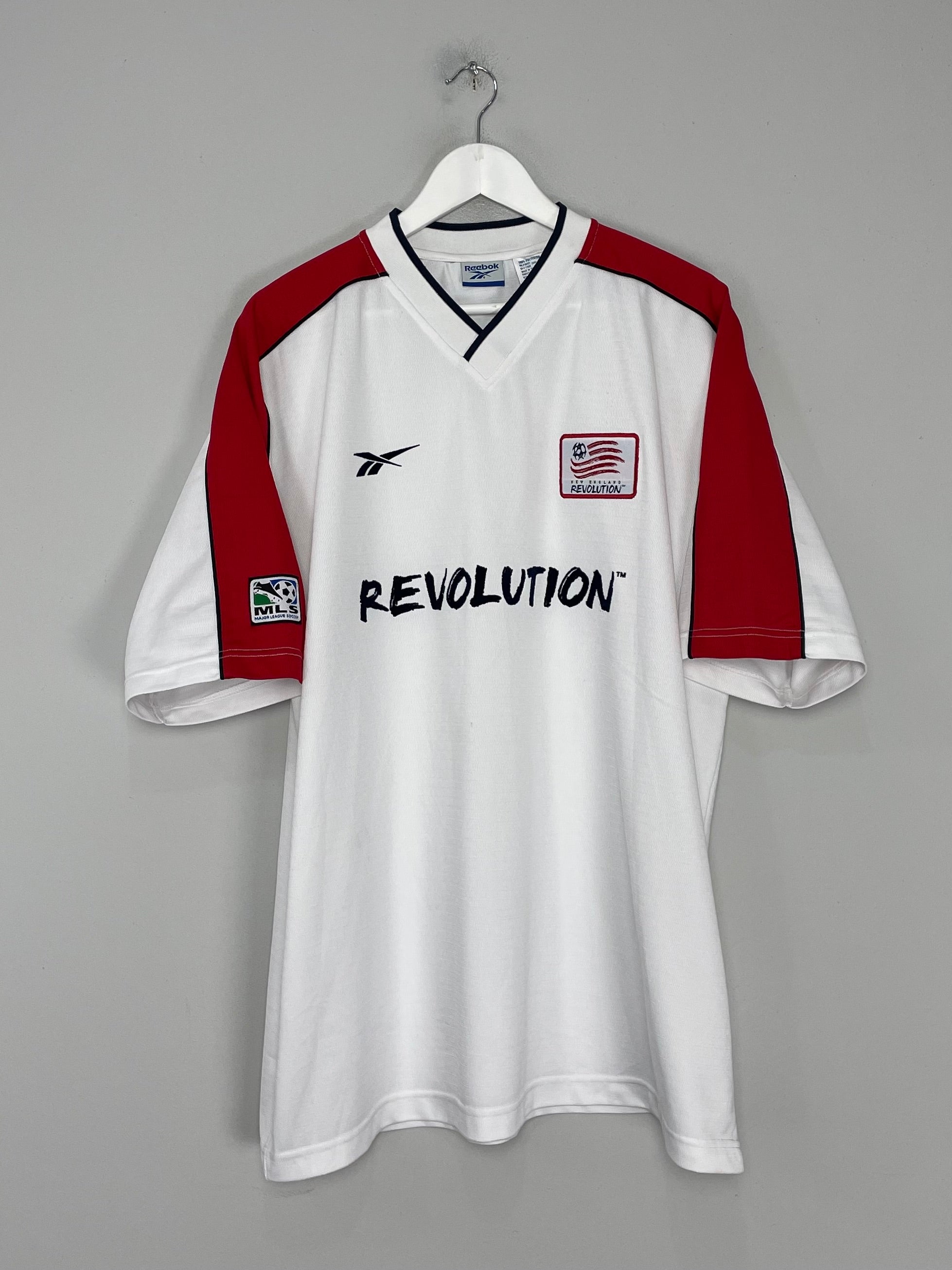 Shop 1999 NEW ENGLAND REVOLUTION AWAY SHIRT (XL) REEBOK, classic football shirts, vintage football shirts & retro soccer jerseys at Cult Kits