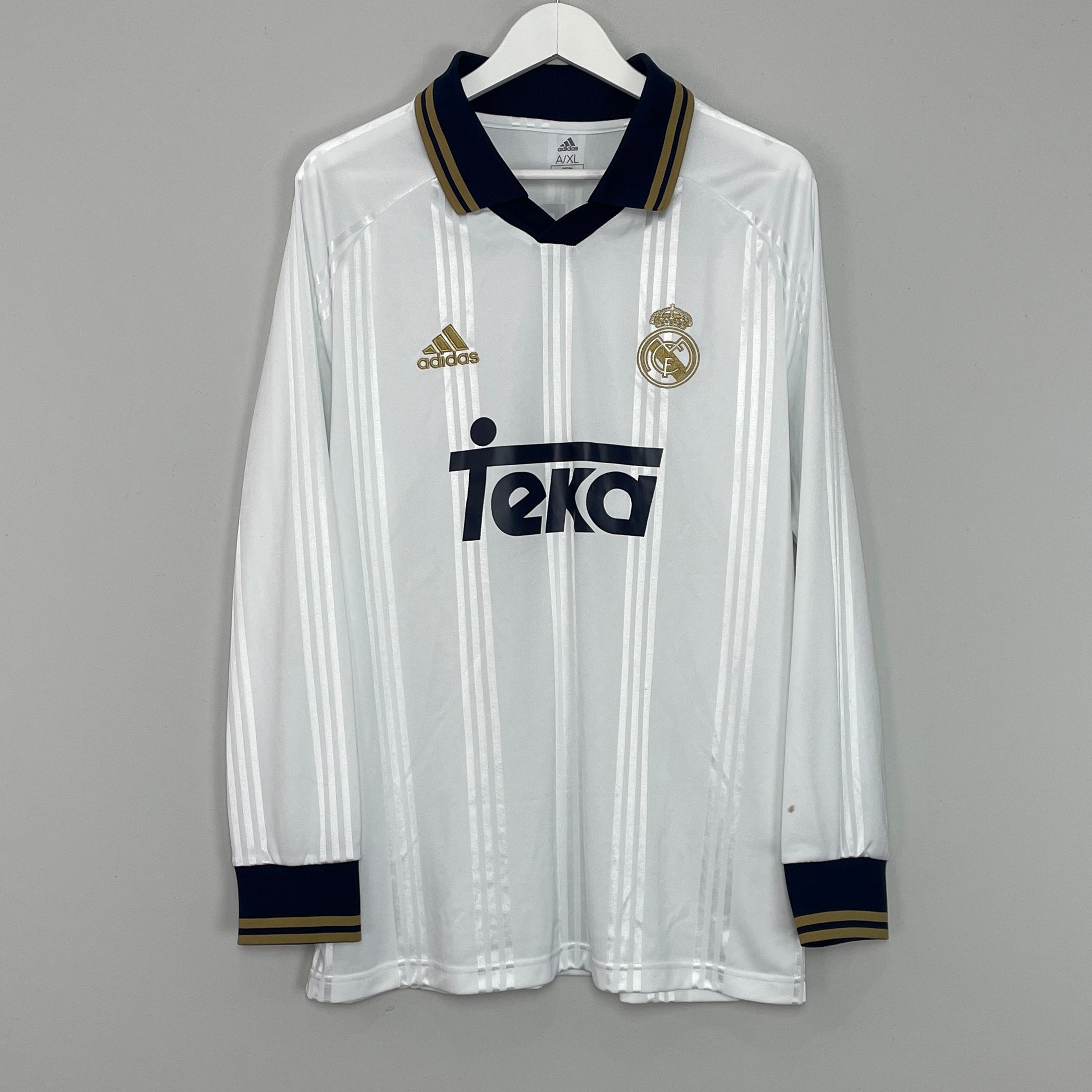 Shop 2019/20 REAL MADRID R.CARLOS #3 L/S ICONS SHIRT (XL) ADIDAS, classic football shirts, vintage football shirts & retro soccer jerseys at Cult Kits