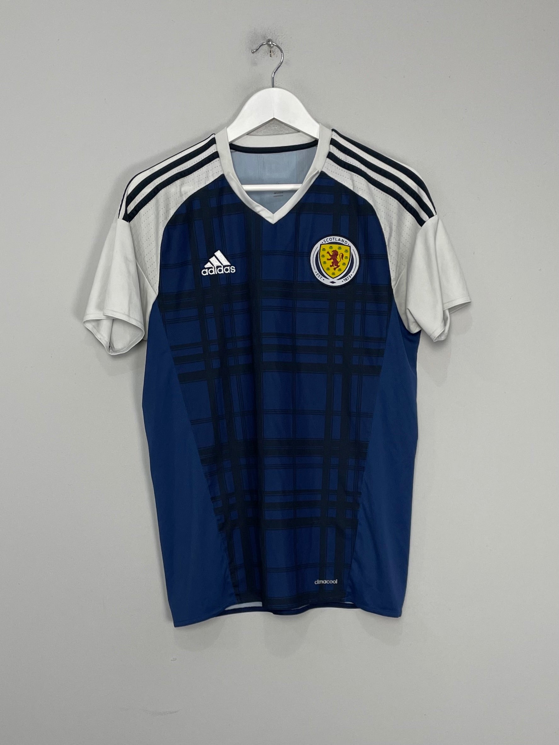 Shop 2016/17 SCOTLAND HOME SHIRT (M) ADIDAS, classic football shirts, vintage football shirts & retro soccer jerseys at Cult Kits