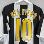 Shop 2004/05 JUVENTUS DEL PIERO #10 *BNWT* HOME SHIRT (L) NIKE, classic football shirts, vintage football shirts & retro soccer jerseys at Cult Kits