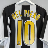 Shop 2004/05 JUVENTUS DEL PIERO #10 *BNWT* HOME SHIRT (L) NIKE, classic football shirts, vintage football shirts & retro soccer jerseys at Cult Kits